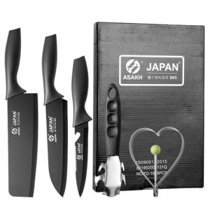 Bộ dao nhà bếp nhật bản 5 món dao bếp chất liệu thép không rỉ sắc bén bền đẹp