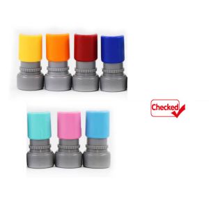 MAKERVY Self-ink Student Cartoon Stamps Photosensitive Chapter Scrapbooking Stamper Children Toy Stamps Teaching stamp Reward Seal Encouragement Commentary Stamp