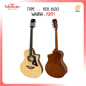 Gitar Akustik KYX 600 PRO PLAYER Paket Bundle Efek Delay Reverb dan Packing Kayu Bergaransi