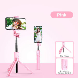 4in1 Wireless Bluetooth Compatible Selfie Stick LED Ring Light Extendable Handheld Monopod Live Tripod for  15 14 13