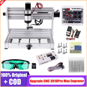 [ Stock]Upgrade CNC 3018Pro Max แกะสลัก200W แกน3แกน Pcb เครื่องมิลลิ่งGRBL ควบคุมเราเตอร์ไม้แกะสลักเครื่อง CNC ทำเองออฟไลน์ Controller(5500MW/7000MW/10W/15W)