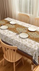 【VERSATILE & AESTHETIC】Alas Meja PVC 6-8 Seater - Waterproof Tablecloth Premium dengan Design Aesthetic Terkini! 🔥