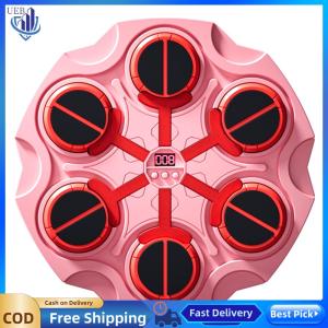 [Ueb Wholesale Center]Smart BT Boxing Trainer Machine Adjustable with Rhythm Lights & Gloves Rechargeable for Kids Adults