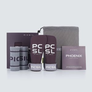 PicSil Sport PHOENIX SS25 Grips For CrossFit Weight Lifting And Gymnastics [Cotton Wristbands & Breathable Anti-mold Mesh Bag included]