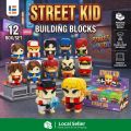 Street Kid Building Block The King of Fighters Building Block Mini Particle Building Block Model Toy Gift. 