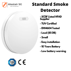 SCDF Listed Smoke detector EN14604 Standard & WIFI version