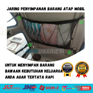 Jaring Atap Mobil Penyimpanan Barang Plafon Mobil Praktis Kuat Tidak Mudah Sobek Jebol
