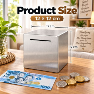 （Upgrade Thicnkess) Fall Resistant Piggy Bank 304 stainless steel kids coin piggy bank birthday savings plan cute piggy bank for Money Saving Box