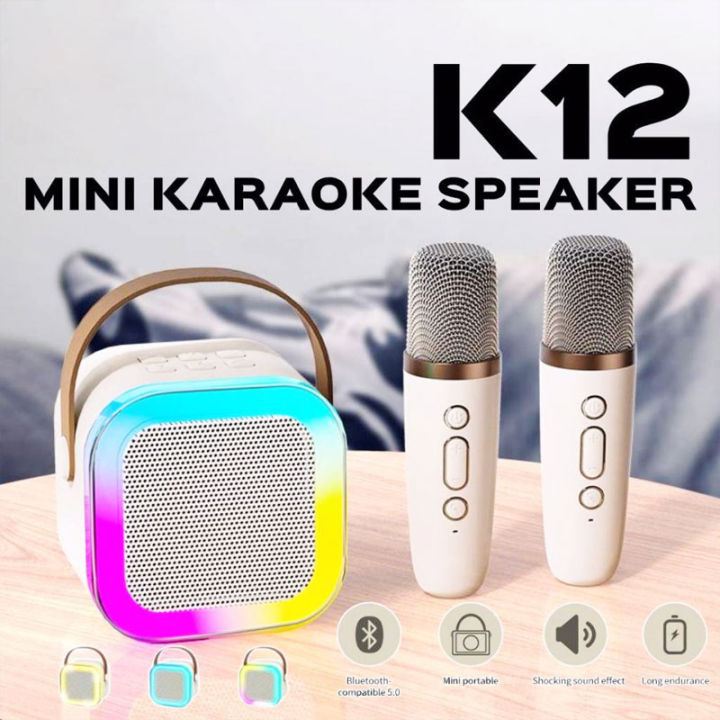 K12 Mini High End Wireless Audio Mini Home With 1 Microphones Professional Karaoke Speaker