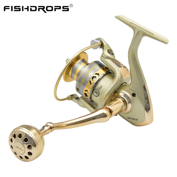 Fishdrops Fishing Reels Spinning, Lightweight Saltwater Spinning