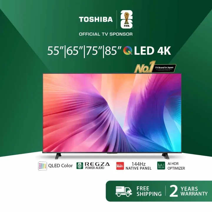[NEW LAUNCH] Toshiba 55-85 Inch QLED Quantum Dot / Dolby Atmos / Ultimate Motion / Television - Z570SP