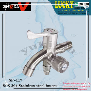 SF-117 Wesda 304 stainless steel two-way valve faucet