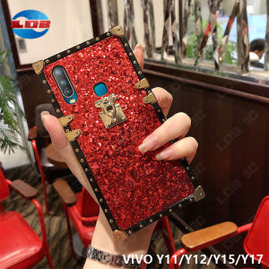 For VIVO Y11 / VIVO Y12 / VIVO Y15 / VIVO Y17 Casing Luxury Bling Sequins Soft TPU Cover Chic Square For VIVO 1906 / VIVO 1904 / VIVO 1902 / VIVO 1901 Phone Case