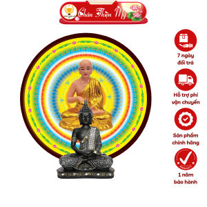 Hào Quang Cơ Phật Giáo Thánh Tăng Sivali CHÂN THIỆN MỸ Đèn Trang Trí Bàn Thờ Cho Tượng Phật HQCPG-26