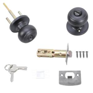 Stylish Interior Door Knobs Square Rosettes Privacy Lock Coastal Styles Stainless Steel Materials for Bedroom or Bath