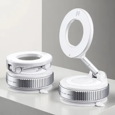 【NEW】Giá đỡ điện thoại ô tô Kaston - K007 - Từ tính hút chân không - Xoay 360° gấp gọn - Sử dụng đa năng