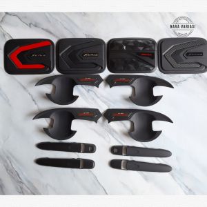Paket Cover Door Handle Outer Tank Cover Daihatsu All New Xenia 2012 - 2021 Hitam All Variant