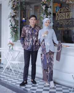 PROMO COD / BAJU BATIK 1 SET Terbaru - BAJU PESTA - seragam kondangan motif terbaru / FASHION BAJU KAPEL SARIMBITAN MODERN BATIK / DRESS BATIK PREMIUM TERBARU PAPA MAMA KEREN ACARA FORMAL DAN NON FORMAL AVEENA