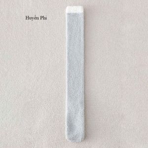 Tất Nữ Dài Qua Gối Lông Mịn Giữ Ấm Mùa Đông Co Giãn Thoải Mái Phong Cách Dễ Thương Hàn Quốc