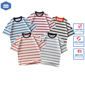 Áo thun cotton bé trai size đại 25kg đến 45kg hãng AKL áo phông cho bé trai 5 đến 14 tuổi ngắn tay phong cách Hàn Quốc  hàng Quảng Châu