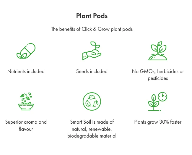 Click and Grow Plant Pods [HERBS] - Basil, Rosemary