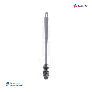 SIKAT BOTOL GELAS SILIKON - Bottle Silicone Brush Gagang Panjang