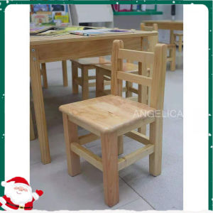 Happy Kiddos Montessori wooden 25 cm study chair for kids for clroom playroom tutorial center
