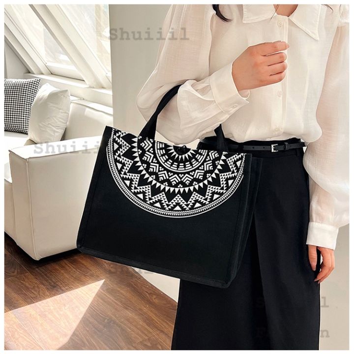 Ulzzang Korean Fashion Canvas bag Woman Tote Bag Large
