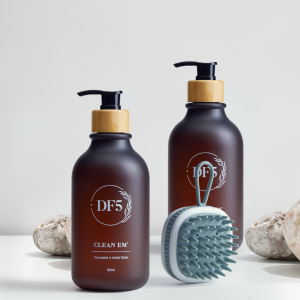 DF5 Cleansing Buddy Kit – Oily Scalp Deep Cleanse + Scalp Comb Set (x2 500ml)
