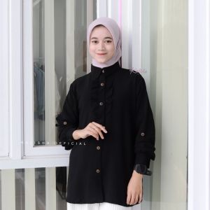 Kemeja Atasan Wanita Syahira Blouse Kekinian Terbaru Crinkle Anti Kusut Kalishaofficial