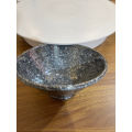 Tô nhựa nhọn vân đá đen fataco - Tô vân đá đen nhựa Melamine giả đá - có 3 size 14,1 - 16,3 - 20,3 cm. 