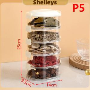 [Shelleys] Kitchen Spice Storage Box Onion Ginger Garlic Fresh-keeping Box Multi-layer Food Sealing Moisture-proof Packaging Tank Household