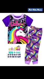 Baju Tidur Anak Perempuan Motif Unicorn Purple PJMS444