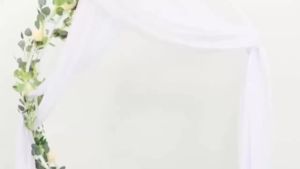 Elegant Sheer Backdrop Curtain for Wedding 5.2FT X 6.5FT Champagne Tulle Backdrop Curtains For Photography Baby Shower Birthday Curtain Backdrop Party Decorations