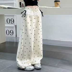 ⚡ พร้อมส่ง ⚡กางเกงเด็กผู้หญิง กางเกงสแล็ค สไตล์เกาหลี ทรงหลวม รุ่นบาง ระบายอากาศ ฤดูร้อน 130-160