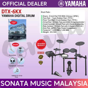 YAMAHA MUSIC ORIGINAL QUALITY DTX-6KX DIGITAL ELECTRONIC DRUM SET KIT HOME DECO PRACTICE BEGINNER