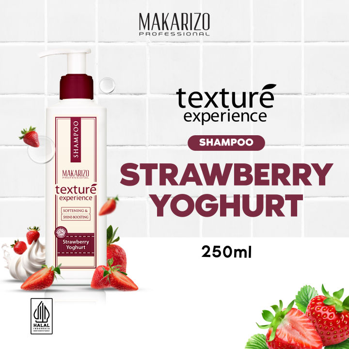 Makarizo Professional Texture Experience Shampoo Strawberry Yoghurt 250 mL