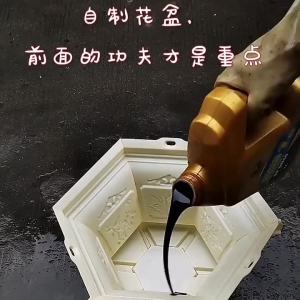 Flower Pot Mold New High Hexagonal Bonsai Concrete Grouting Cement Products Homemade Thickened Plastic Model