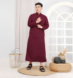 Jubah Pria  Gamis Pria Baju Koko Model Pakistan Pakaian Busana Muslim Pria