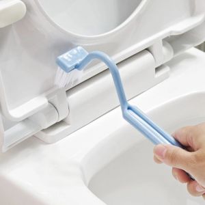 Portable Toilet Brush Corner Brush Bending Handle Scrubber Curved Toilet Cleaning Brush Bathroom Cleaning Accessories