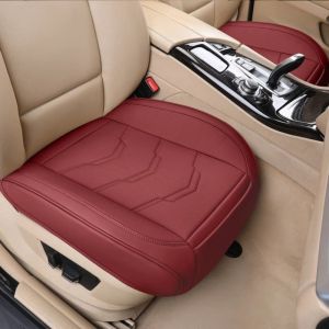 GORGE Universal Car Seat Covers PU Leather Chair Pads Seat Cushion Fully Covered Auto Seat-Cover Mat
