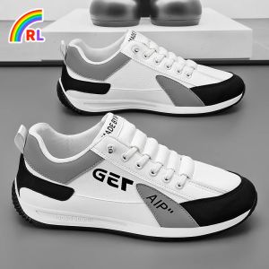 Korean version 2024 New Shoes for men sneakers rubber shoes for Men Lightweight and comfortable board shoes