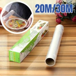 20/30M Food Wrap Plastic Wrap Food Cling Film Box Packag Tear Resistant Fruit Keep Fresh Cling Film