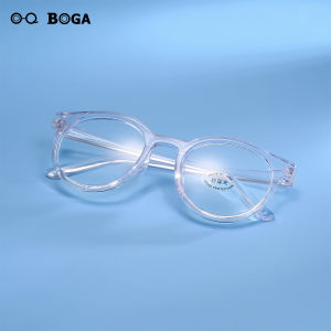 OQ BOGA 5 Colors Fashion Children Plastic Round Frame Kids Computer Glasses Boys Girls Eye Protection Anti Blue Light Radiation Protection Eyewear