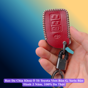 Bao Da Toyota Vios G 19-21 Yaris Bao da chìa khoá da bò thật bảo hành 2 năm