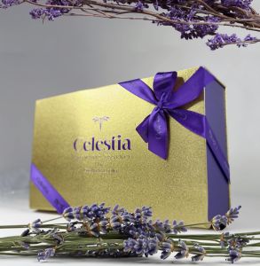 Celestia Elegant Aromatherapy Gift Set - Premium Home Fragrance & Diffuser with High-Quality Diffuser Beads Gel Eucalyptus Scented Candle & Room Spray