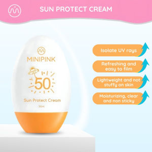MINIPINK Sun Protect Cream  SPF 50 PA+++ Sunscreen Egg Untuk Wajah & Badan No Whitecast - MP063