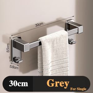 Towel Bar Bathroom Toilet Kitchen Towel Bar Wall-mounted Nail-free Installation