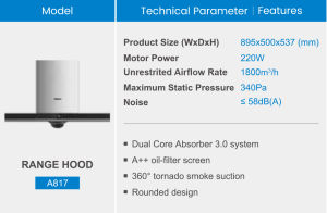 Robam Hood Series 76H1S / A670 / A675S / A676 / A812 / A817 / A825 / A0832 / A837 / A862 / A852 Kitchen Hood [ Deliver by Seller for Klang Valley ]