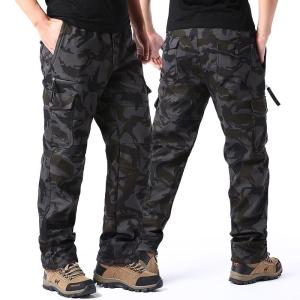 Big Size Men Tactical Cargo Pants Relaxed Fit American European Jogger Pants Casual Sports Hiking Outdoor Clothes Work Pants